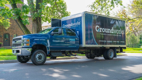 Groundworks work truck