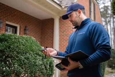 Groundworks inspector at a home.