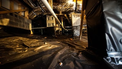 Condensation in the crawl space