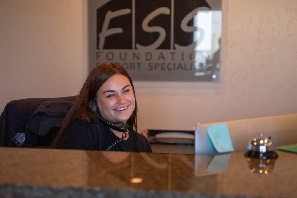 FSS employee answering the phone