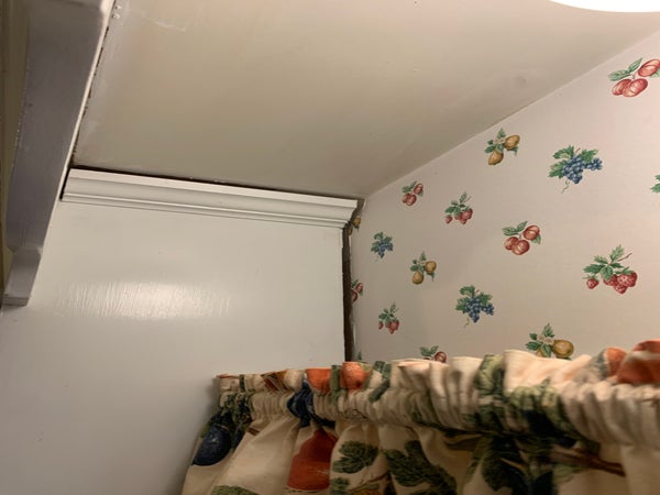 Indoor wall gap in house