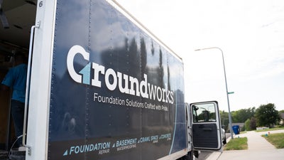 Groundworks work truck