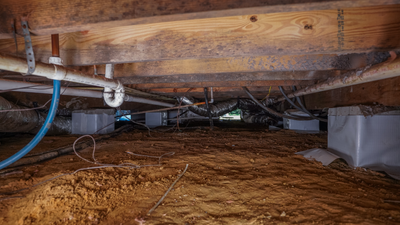 High humidity in crawl space of a home has caused damage and in need of repair