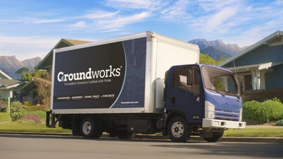 Groundworks work truck.