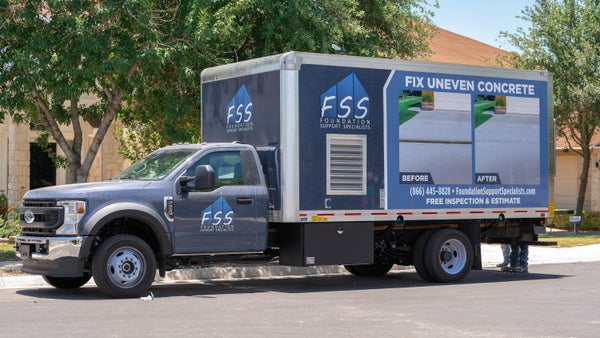 Foundation Support Specialists work truck