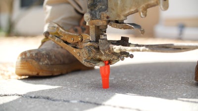 polyrenewal concrete lifting tool and worker's boot
