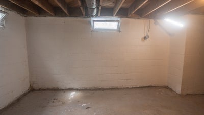 basement with open windows