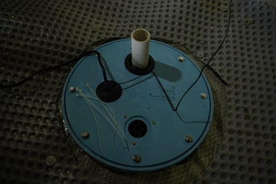Close up of a sump pump.
