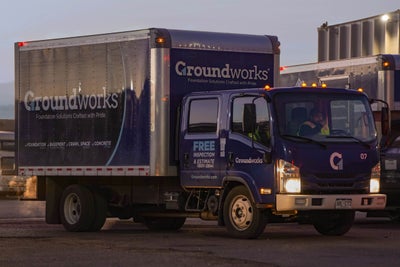Groundworks work truck