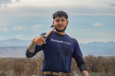 A Groundworks professional on a mountain which is where chinooks come from