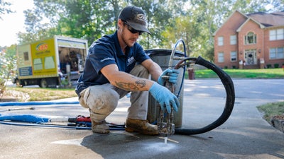JES concrete technician leveling concrete