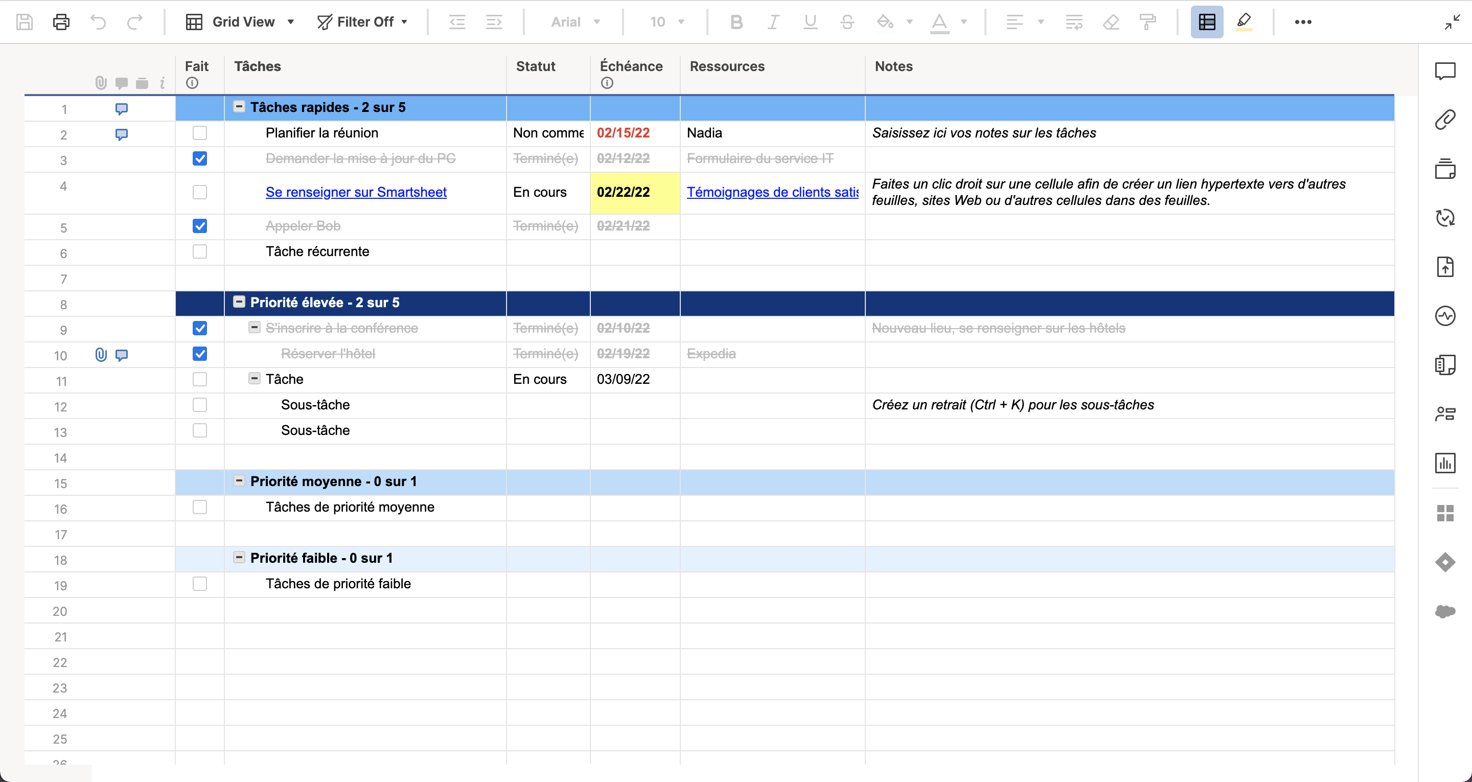 daily task list template for work