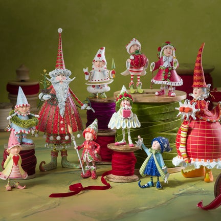 Patience Brewster Dash Away Dashing Santa Figure