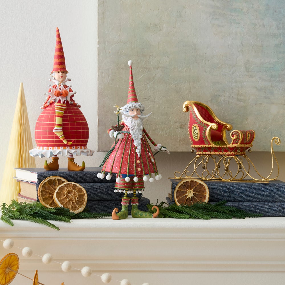 Patience Brewster Dash Away Dashing Santa Figure mackenzie-childs Panama imagen 8