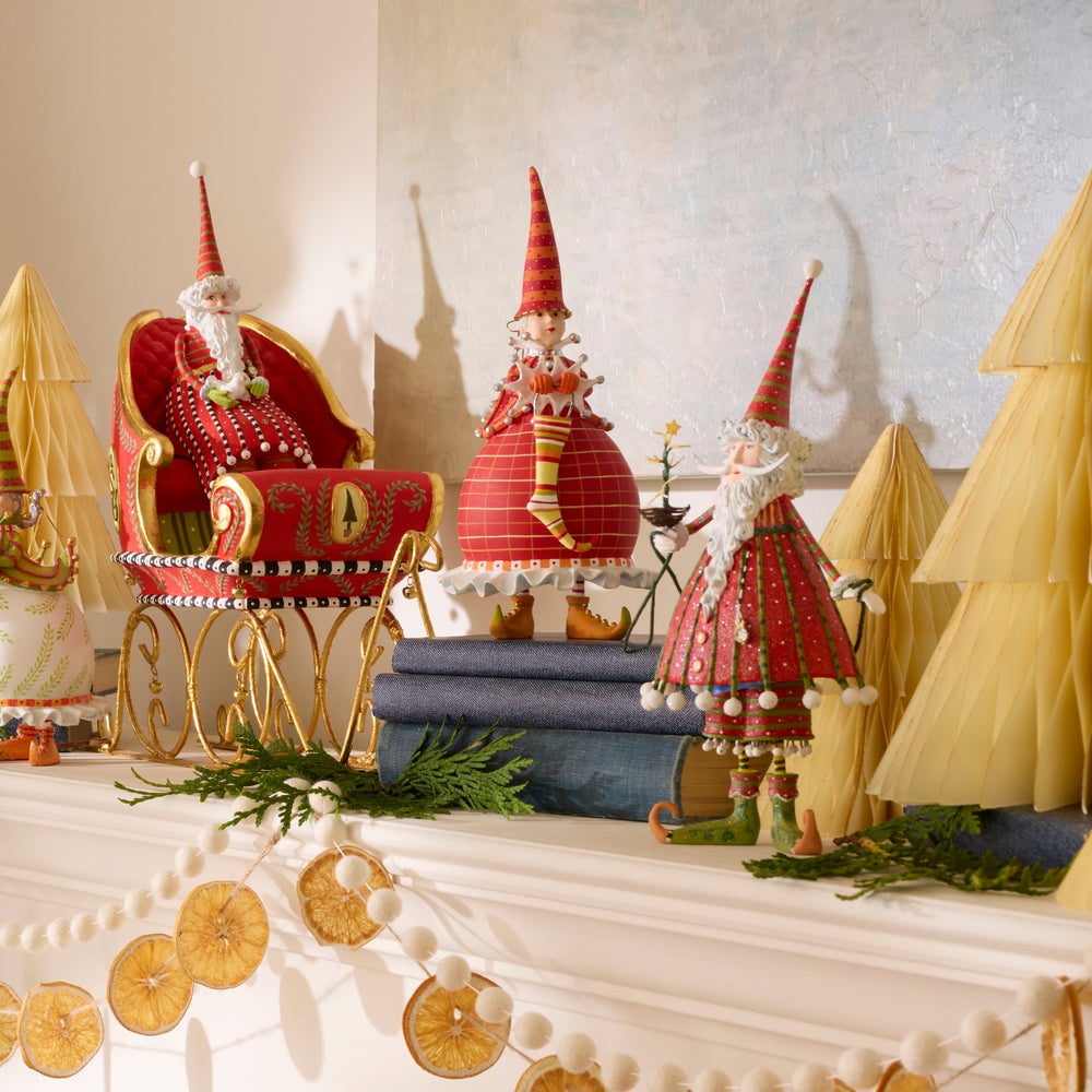 Patience Brewster Dash Away Dashing Santa Figure mackenzie-childs Panama imagen 9