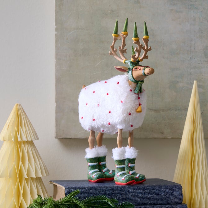 Patience Brewster Dash Away Blitzen Reindeer Figure image number 1
