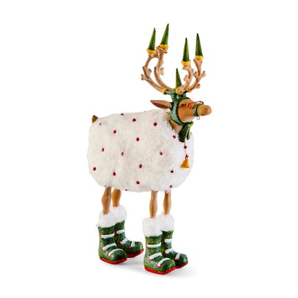 Patience Brewster Dash Away Blitzen Reindeer Figure