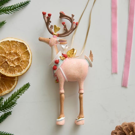 Patience Brewster Dash Away Cupid Reindeer Ornament