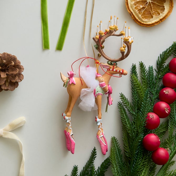 Patience Brewster Dash Away Dancer Reindeer Ornament image number 1