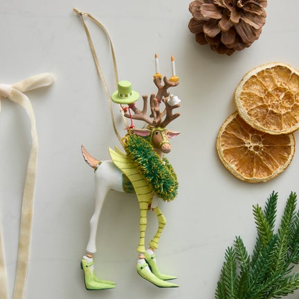Patience Brewster Dash Away Prancer Reindeer Ornament