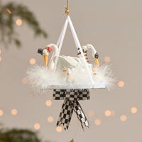 Patience Brewster 12 Days 7 Swans a-Swimming Ornament