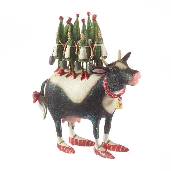 Patience Brewster 12 Days 8 Maids a-Milking Ornament image number 0