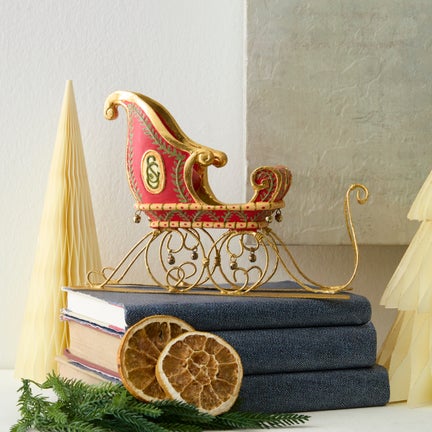 Patience Brewster Dash Away Small Sleigh Figurine Patience Brewster Dash Away Small Sleigh Figurine