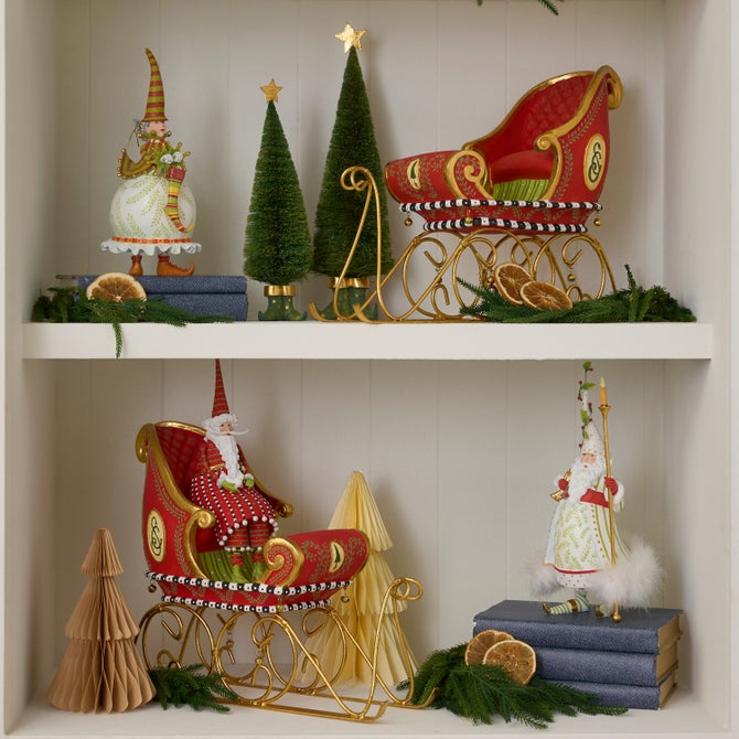 Patience Brewster Dash Away Sleigh Figure image number 3