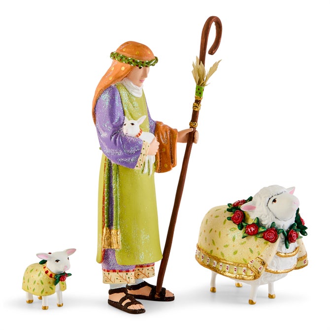 Patience Brewster Nativity Shepherd & Sheep Figures image number 12