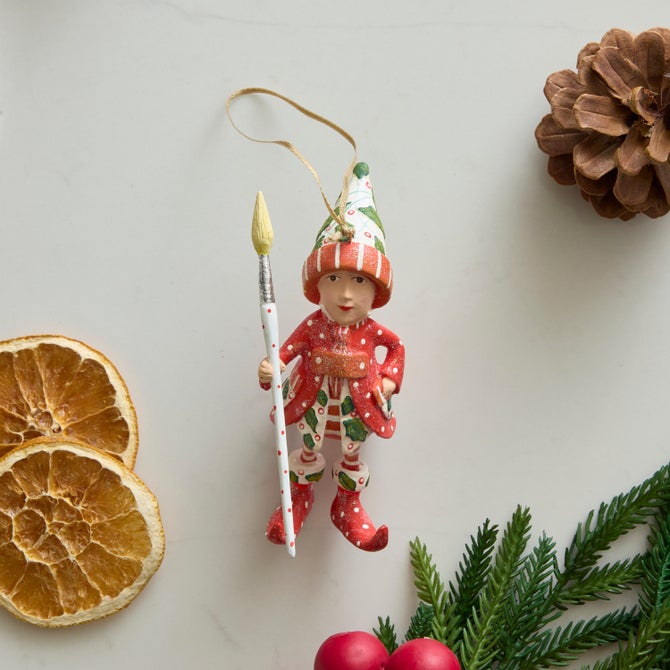 Patience Brewster Dash Away Vixen's Elf Ornament image number 1