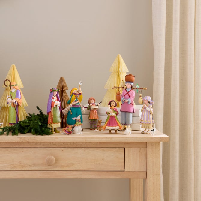 Patience Brewster Nativity Shepherdess with Dog Figures image number 6