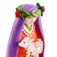 Patience Brewster Nativity Shepherdess with Dog Figures