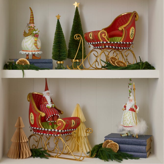 Patience Brewster Dash Away Candlelight Santa Figure image number 9