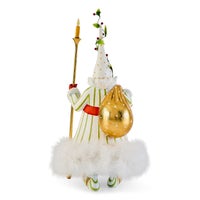 Patience Brewster Dash Away Candlelight Santa Figure
