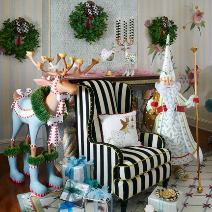 Patience Brewster Dash Away Candlelight Santa Display Figure