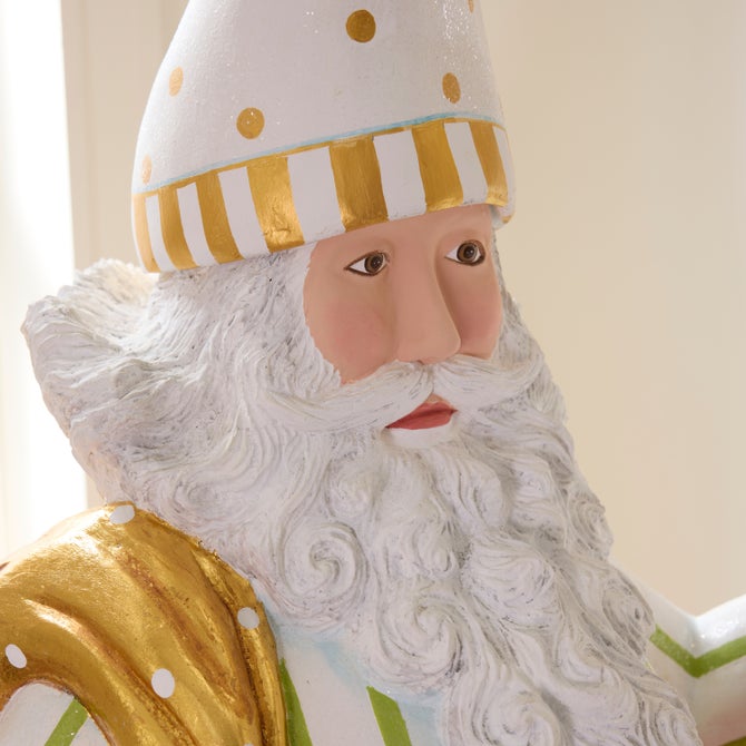 Patience Brewster Dash Away Candlelight Santa Display Figure image number 5