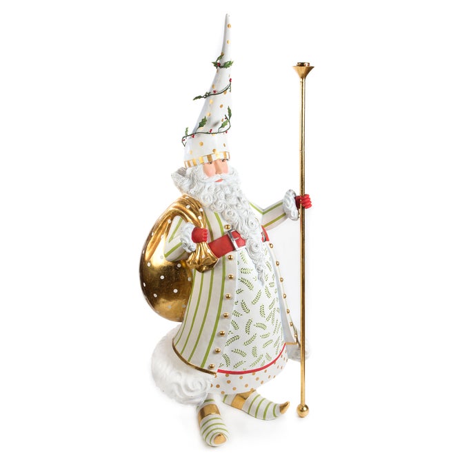 Patience Brewster Dash Away Candlelight Santa Display Figure image number 0