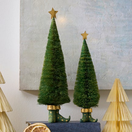 Patience Brewster Dash Away Sisal Elf Tree Figures
