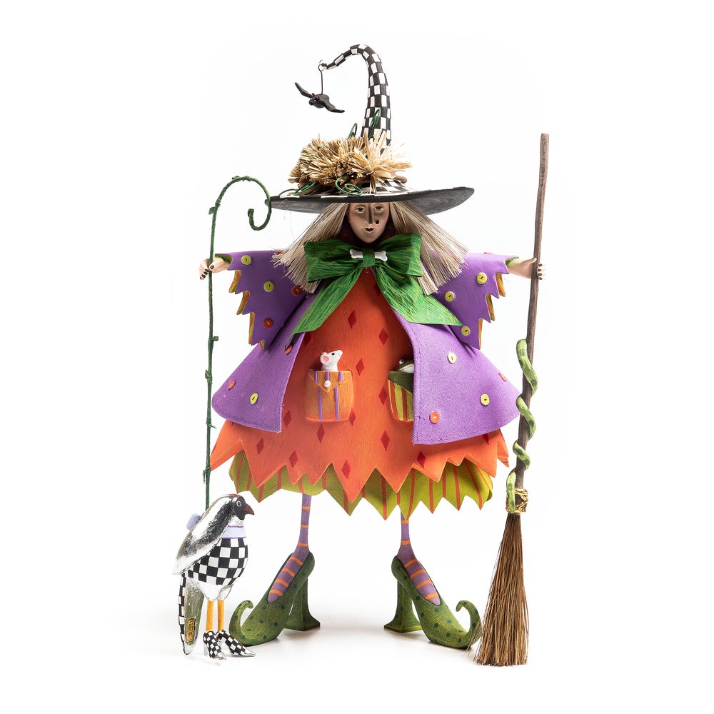 Patience Brewster Raggedy Witch Figure mackenzie-childs Panama imagen 1