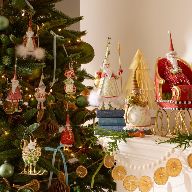 Patience Brewster Dash Away Santa in Sleigh Ornament image number 2