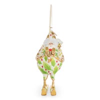 Patience Brewster Dash Away Santa in Sleigh Ornament