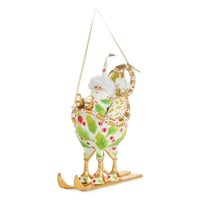 Patience Brewster Dash Away Santa in Sleigh Ornament