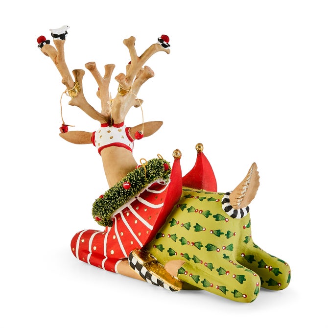 Patience Brewster Dash Away Sitting Prancer Reindeer Figure image number 7