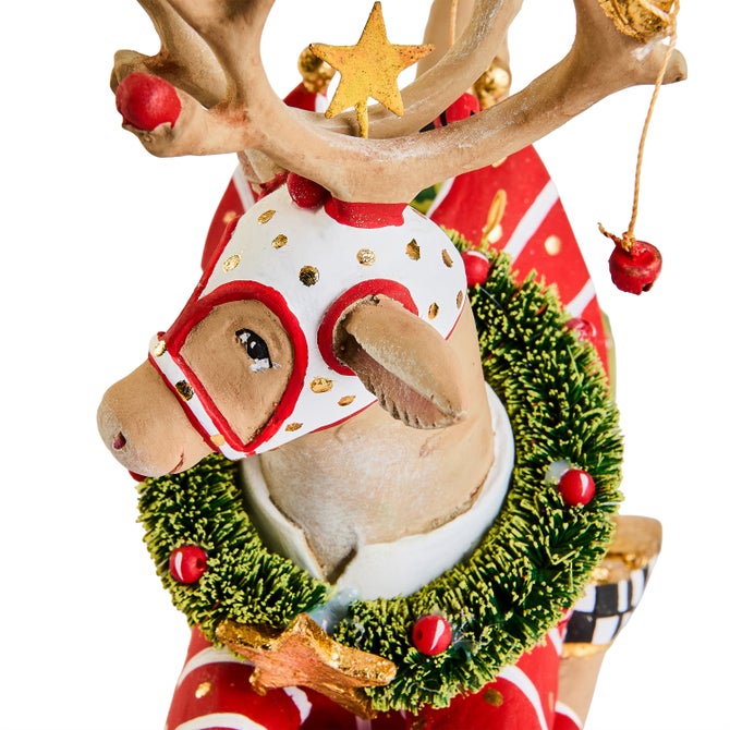 Patience Brewster Dash Away Sitting Prancer Reindeer Figure image number 4