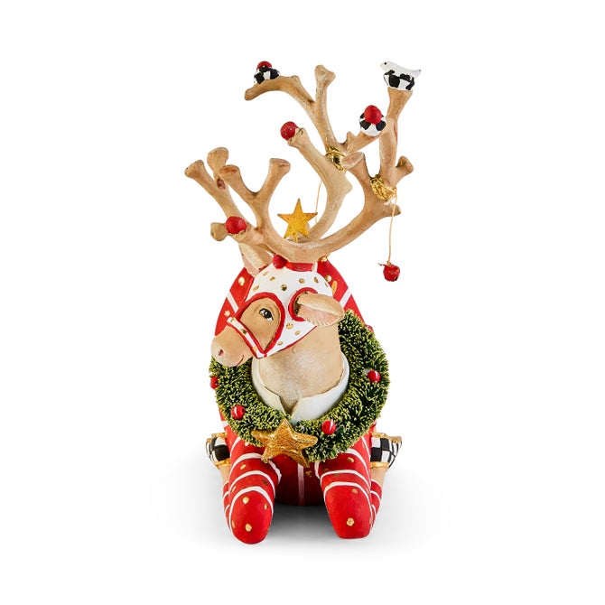 Patience Brewster Dash Away Sitting Prancer Reindeer Figure image number 5