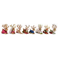 Patience Brewster Dash Away Sitting Prancer Reindeer Figure