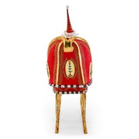 Patience Brewster Dash Away Sitting Santa & Sleigh Figure Set