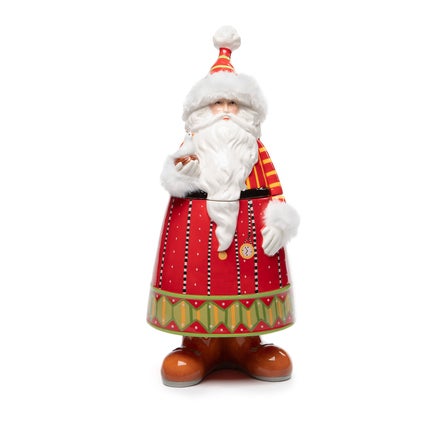 Patience Brewster Dash Away Santa Cookie Jar