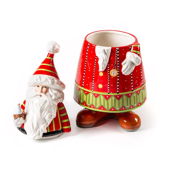 Patience Brewster Dash Away Santa Cookie Jar image number 2