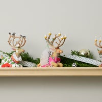 Patience Brewster Dash Away Sitting Dancer Reindeer Figure